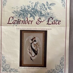 “ Angel of Hope “ Lavender & Lace Victorian Designs Cross Stitch Pattern